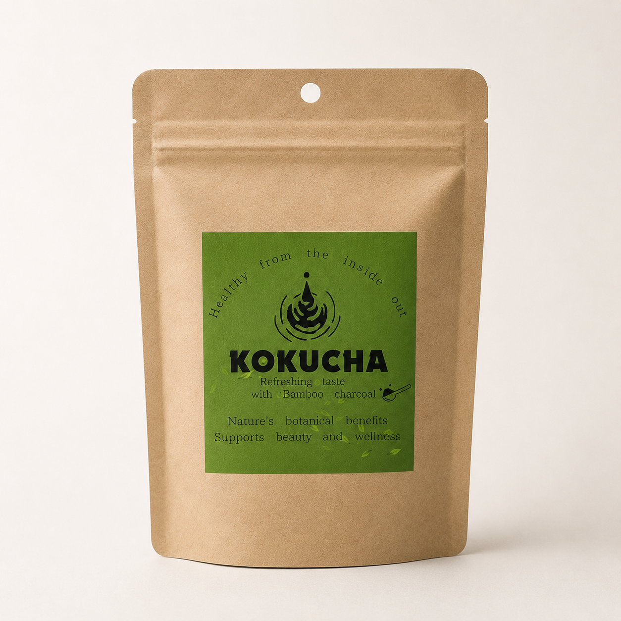 KOKUCHA 炭茶(粉末緑茶) 30g｜山梨県産竹炭×静岡県産無農薬茶葉