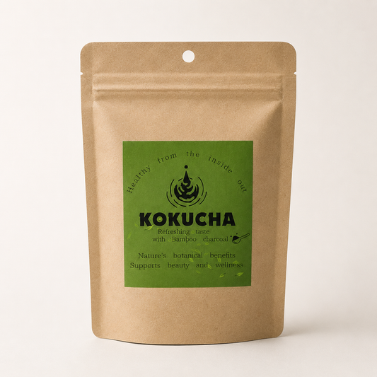 KOKUCHA 炭茶(粉末緑茶) 30g｜山梨県産竹炭×静岡県産無農薬茶葉